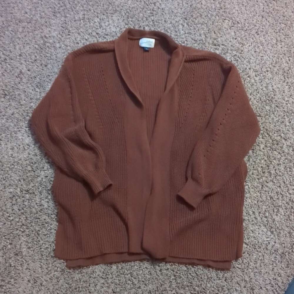 Brown cardigan